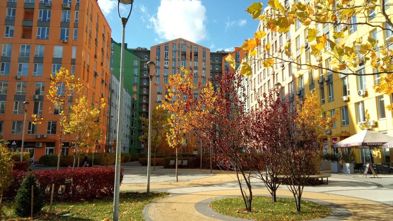 Positive Smile Studio Apartment In The Colorful Comfort Town Residental Complex. Kt-06. Kiev Extérieur photo